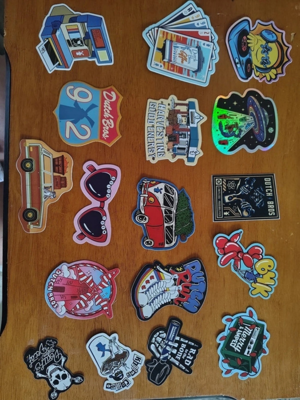 Dutch Bros Assorted Dutch Bros Sticker Lot Assorted Sticker Lot Multicolor